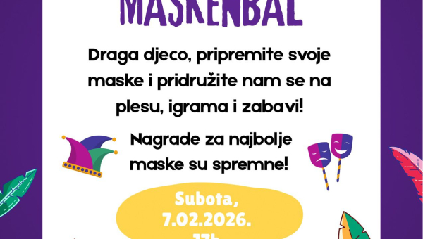 Dječji maskenbal u Ladimirevcima 7. veljače